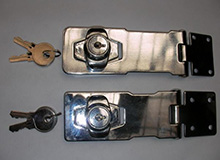4.5寸外装型铰链锁,搭扣锁,箱扣锁,双门橱门锁,橱柜锁hasp lock(编号20141)